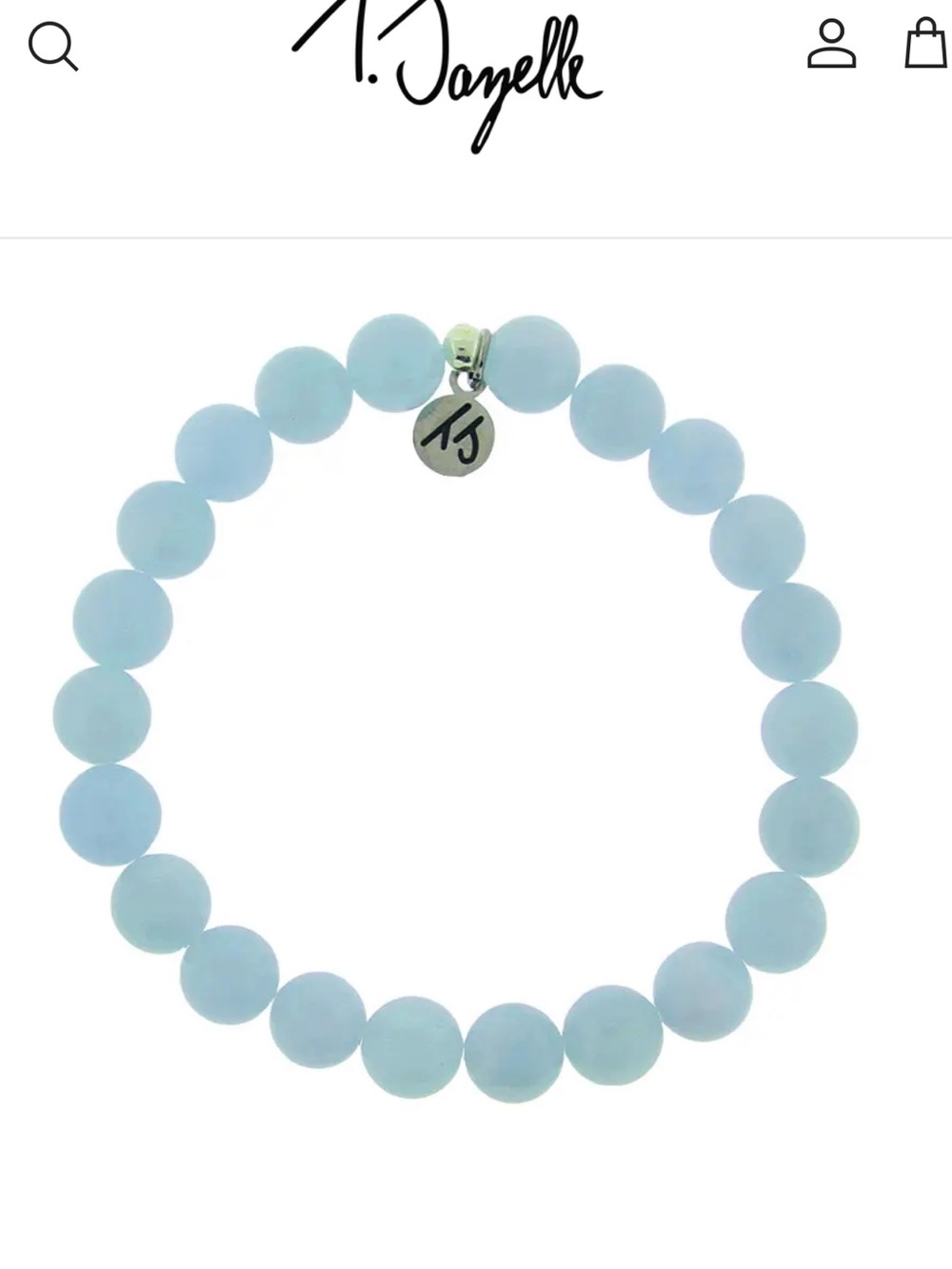 Defining Bracelet- Mystic Bracelet with Blue Aquamarine Jade Round Gemstones